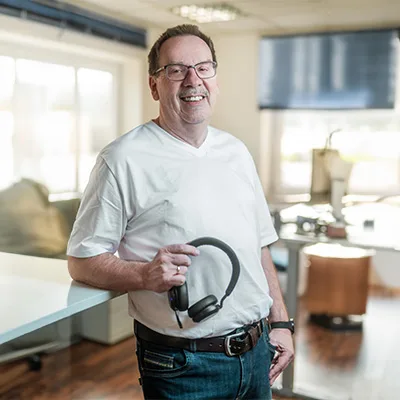 Porträtfoto von Anton Thums, Festnetz bei der UTB